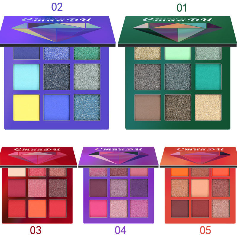 9-Color Bright Eyeshadow