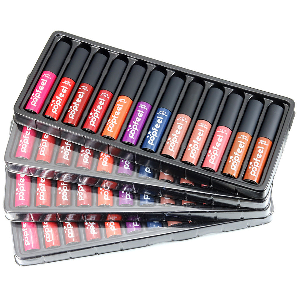 12 colors lip gloss