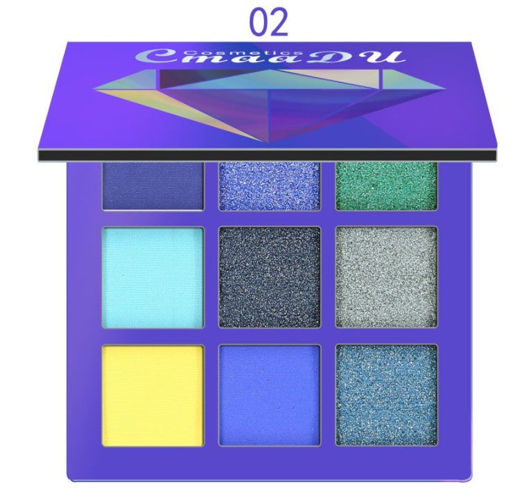 9-Color Bright Eyeshadow