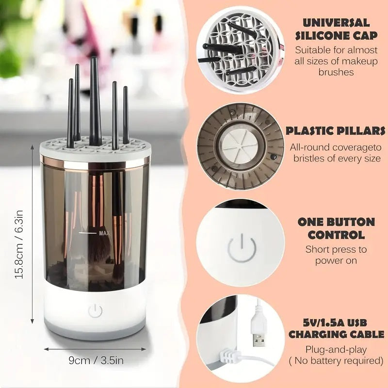 Automatic Rotating Makeup Brush Cleaner USB