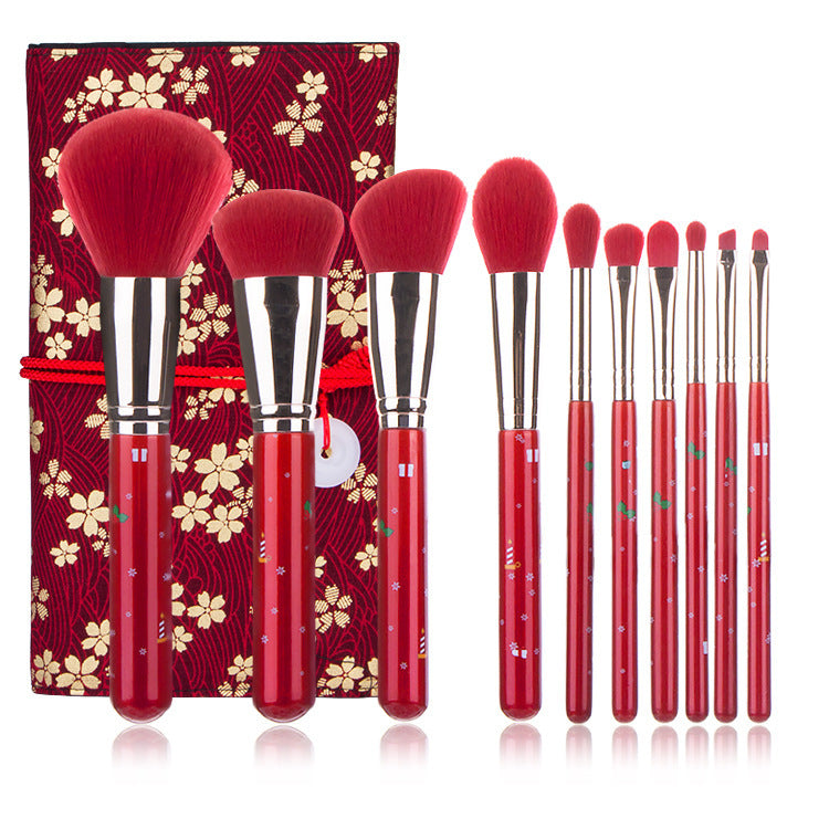 Christmas Makeup Brushes