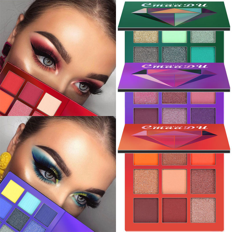 9-Color Bright Eyeshadow