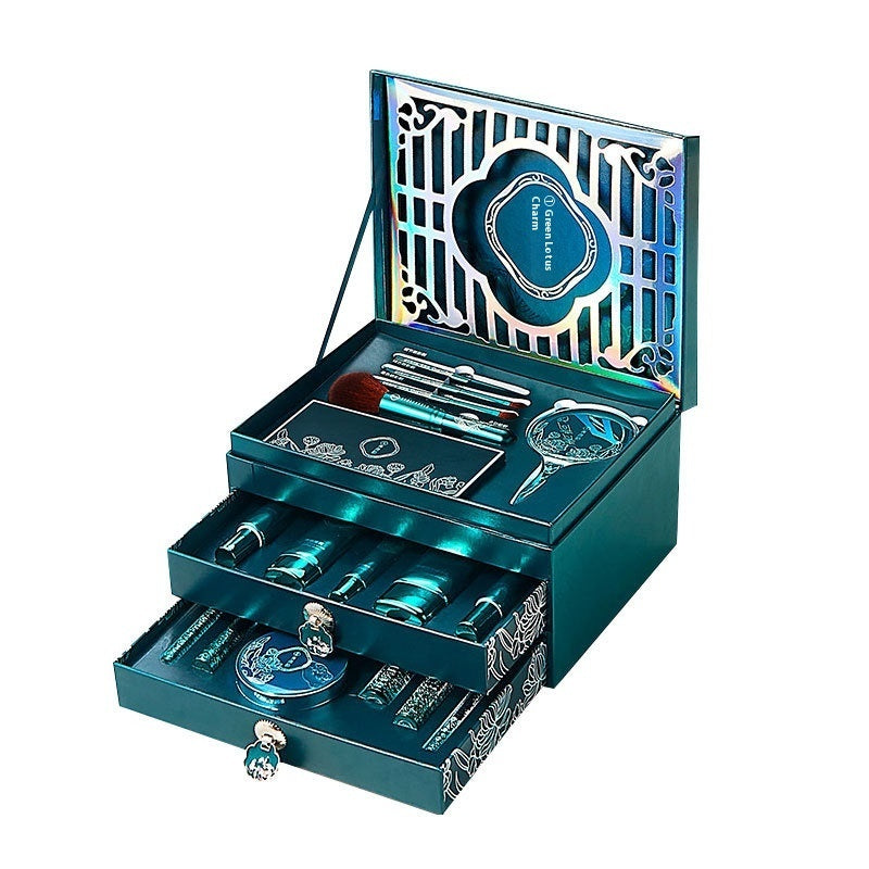 Green Lotus Beauty Makeup And Skin Care Suit