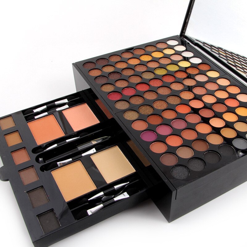 180 Colors Eyes Shadow Blush Set Makeup Palette Box