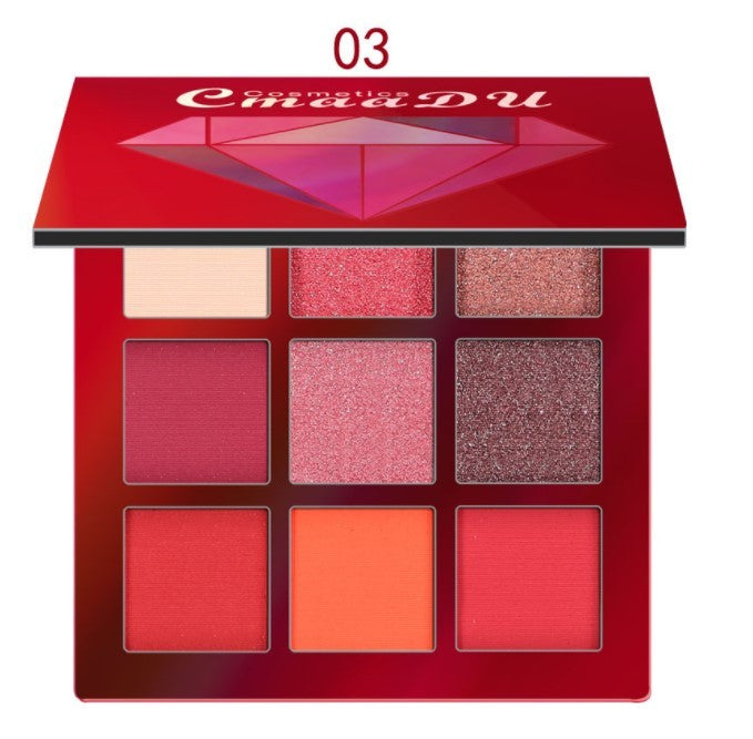 9-Color Bright Eyeshadow