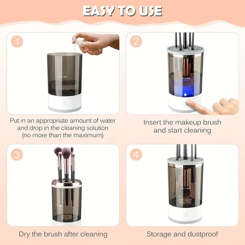 Automatic Rotating Makeup Brush Cleaner USB